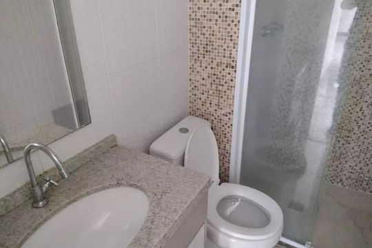 Banheiro de apartamento à venda com 2 quartos, 48m² em Parque Edu Chaves, São Paulo