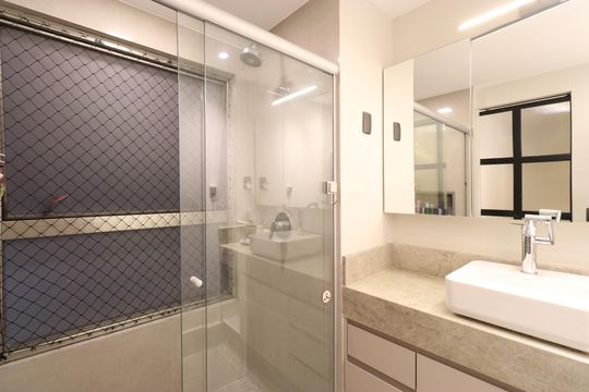 Banheiro da Suíte de apartamento à venda com 3 quartos, 140m² em Vila Leopoldina, São Paulo