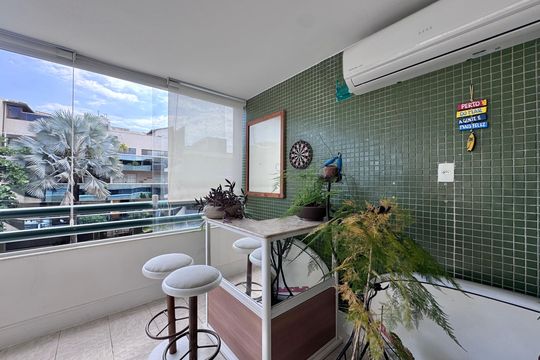 Varanda de apartamento à venda com 4 quartos, 186m² em Recreio dos Bandeirantes, Rio de Janeiro