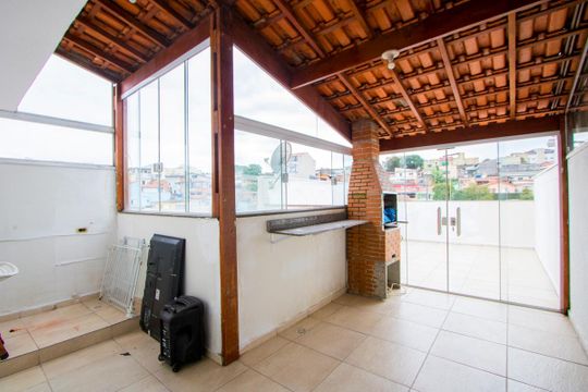 Área de serviço/Cobertura de apartamento à venda com 2 quartos, 80m² em Jardim do Estádio, Santo André