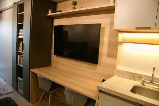 Studio de kitnet/studio para alugar com 1 quarto, 33m² em Vila Cordeiro, São Paulo