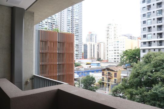 Varanda de apartamento à venda com 1 quarto, 27m² em Pompeia, São Paulo