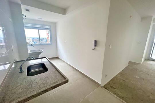 Cozinha de apartamento à venda com 2 quartos, 58m² em Picanço, Guarulhos