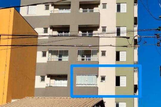Fachada de apartamento para alugar com 2 quartos, 62m² em Santa Mônica, Uberlândia