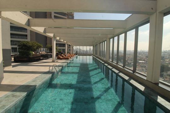 Área comum - Piscina de kitnet/studio à venda com 1 quarto, 26m² em Vila Mariana, São Paulo