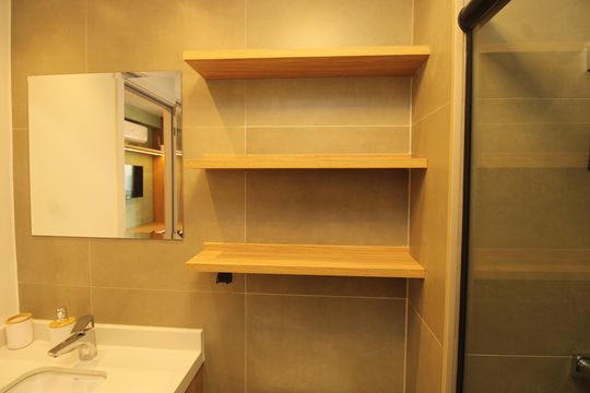 Banheiro de kitnet/studio à venda com 1 quarto, 26m² em Vila Mariana, São Paulo