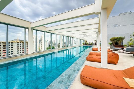 Piscina de kitnet/studio à venda com 1 quarto, 26m² em Vila Mariana, São Paulo