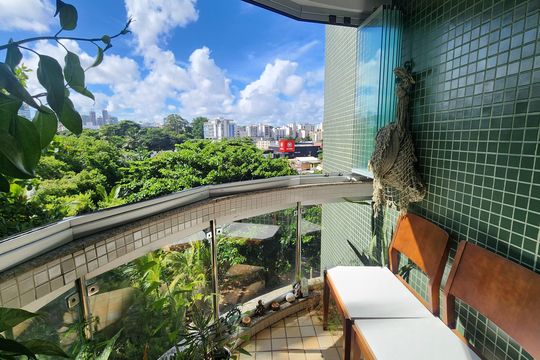 Sala - Varanda de apartamento para alugar com 1 quarto, 47m² em Rio Vermelho, Salvador