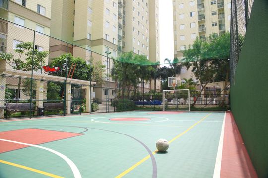Área comum - Quadra esportiva  de apartamento para alugar com 2 quartos, 50m² em Planalto, São Bernardo do Campo