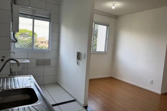 Sala Cozinha de apartamento à venda com 2 quartos, 42m² em Parque Reboucas, São Paulo