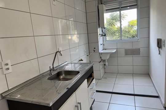 Cozinha de apartamento à venda com 2 quartos, 42m² em Parque Reboucas, São Paulo