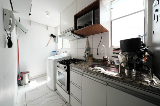 Sala/Cozinha de apartamento para alugar com 2 quartos, 38m² em Cidade Líder, São Paulo