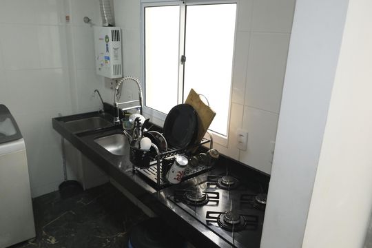 cozinha de apartamento para alugar com 2 quartos, 5m² em Jardim Alvorada, Nova Iguaçu