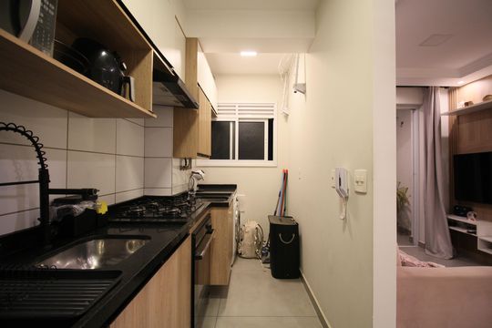 Cozinha de apartamento para alugar com 2 quartos, 45m² em Vila Andrade, São Paulo