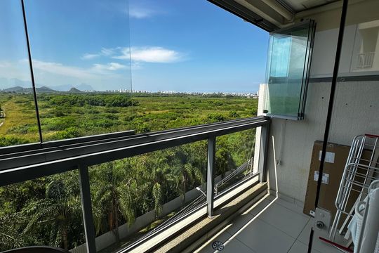 Varanda de apartamento à venda com 2 quartos, 82m² em Recreio dos Bandeirantes, Rio de Janeiro