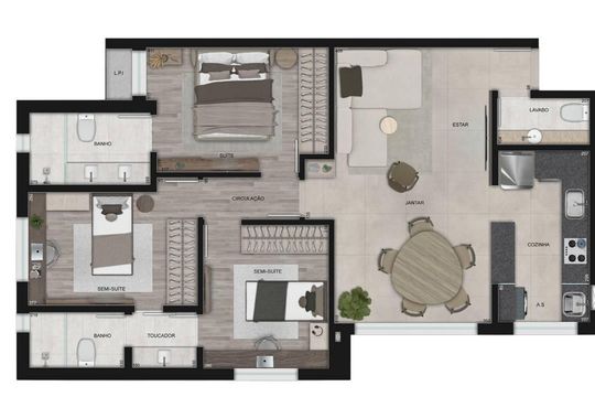 Apartamento à venda com 3 quartos, 86m² em Anchieta, Belo Horizonte