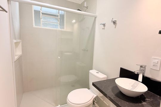 Banheiro da Suíte de casa à venda com 3 quartos, 125m² em Fazenda Grande, Jundiaí