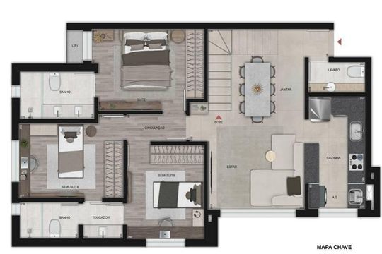 Apartamento à venda com 3 quartos, 172m² em Anchieta, Belo Horizonte