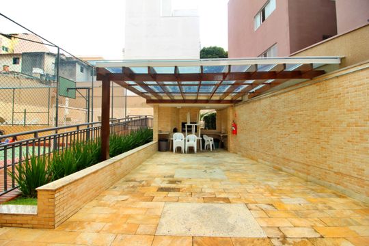 Área comum - Churrasqueira de apartamento à venda com 2 quartos, 118m² em Vila Valparaíso, Santo André