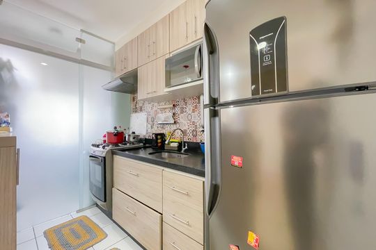 Cozinha de apartamento para alugar com 2 quartos, 58m² em Novo Osasco, Osasco