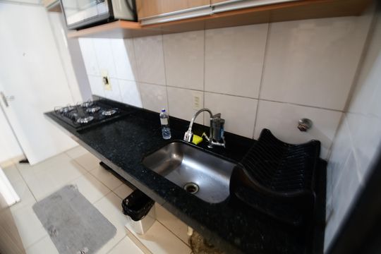 Cozinha de kitnet/studio para alugar com 1 quarto, 51m² em Botafogo, Campinas