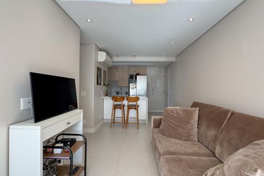 Sala de apartamento à venda com 3 quartos, 84m² em Jardim Caravelas, São Paulo