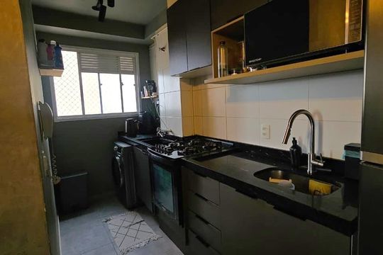 Cozinha de apartamento à venda com 2 quartos, 41m² em Jardim Celeste, São Paulo