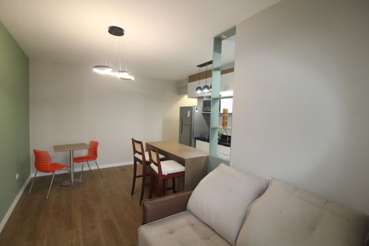 Sala / Cozinha de apartamento para alugar com 2 quartos, 59m² em Vila Pauliceia, São Paulo