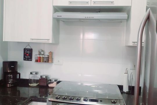 Cozinha de casa de condomínio à venda com 2 quartos, 78m² em Vila Granada, São Paulo