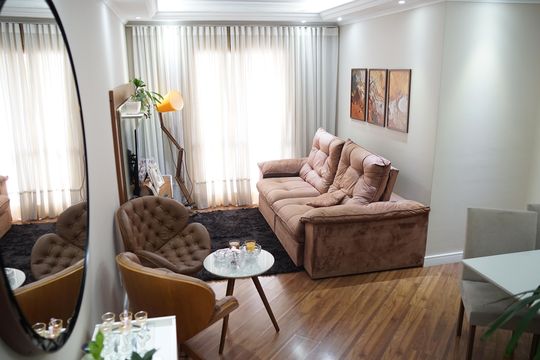 Sala de apartamento à venda com 3 quartos, 86m² em Vila Pedro Moreira, Guarulhos