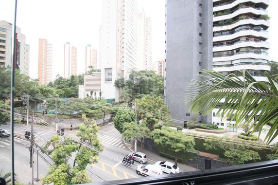 Varanda da Sala de apartamento à venda com 4 quartos, 162m² em Vila Andrade, São Paulo