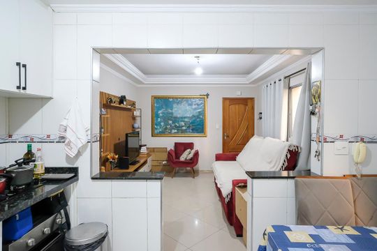 Cozinha de apartamento à venda com 2 quartos, 80m² em Nova Gerti, São Caetano do Sul