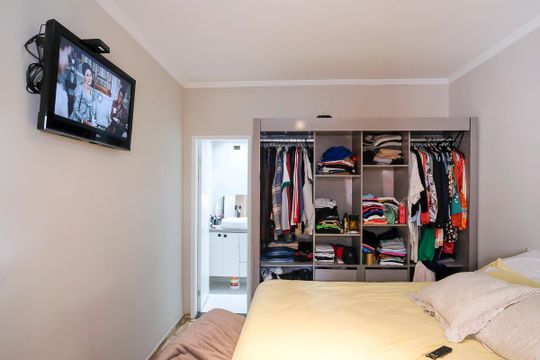 Suíte de apartamento à venda com 2 quartos, 80m² em Nova Gerti, São Caetano do Sul