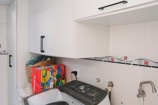 Área de serviço de apartamento à venda com 2 quartos, 80m² em Nova Gerti, São Caetano do Sul