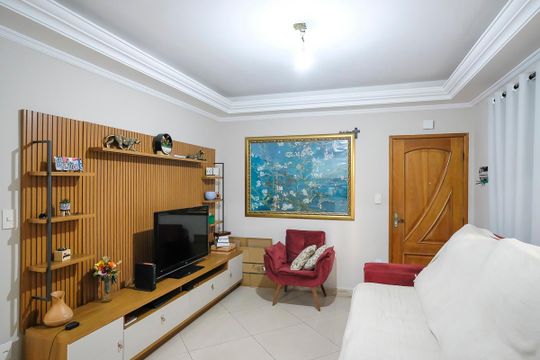Sala de apartamento à venda com 2 quartos, 80m² em Nova Gerti, São Caetano do Sul