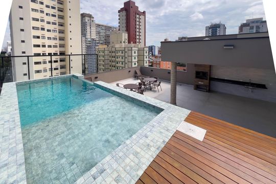 Piscina de kitnet/studio para alugar com 1 quarto, 26m² em Vila Mariana, São Paulo