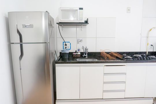Cozinha de apartamento para alugar com 2 quartos, 44m² em Santo Cristo, Rio de Janeiro