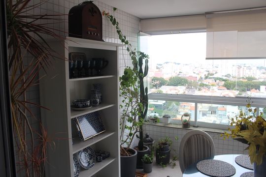 Varanda de apartamento à venda com 3 quartos, 130m² em Barcelona, São Caetano do Sul