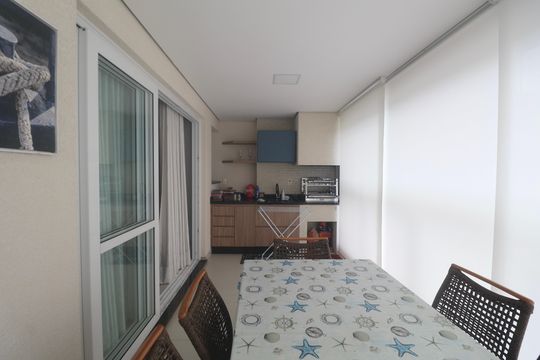 Varanda de apartamento para alugar com 3 quartos, 101m² em Centro, Guarujá