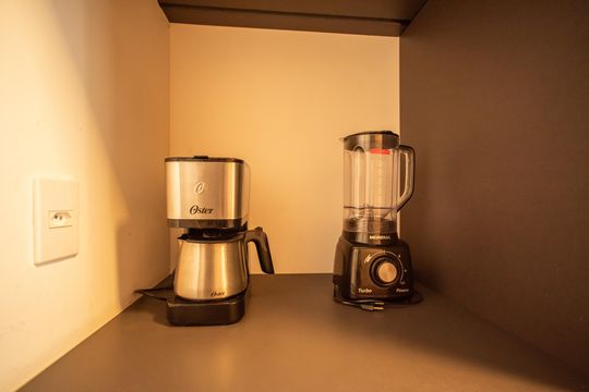 Cozinha de kitnet/studio para alugar com 1 quarto, 25m² em Vila Clementino, São Paulo