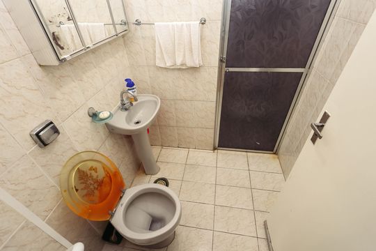 Banheiro de apartamento à venda com 2 quartos, 58m² em Vila Moinho Velho, São Paulo