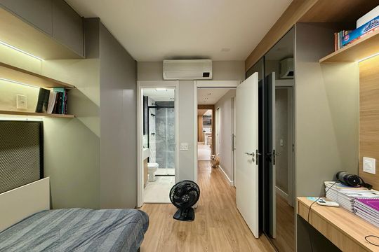 Suíte 3 de apartamento à venda com 3 quartos, 125m² em Jardim das Acacias, São Paulo