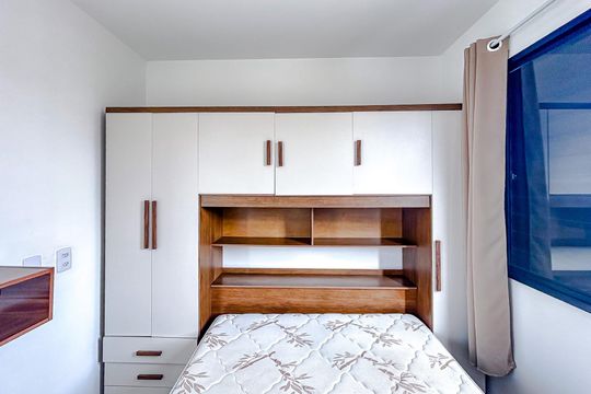 Quarto - Armários de apartamento à venda com 1 quarto, 26m² em Vila Granada, São Paulo