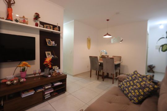 Sala de apartamento à venda com 3 quartos, 75m² em Parque São Lucas, São Paulo
