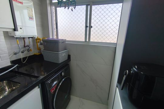 Área de serviço de apartamento à venda com 3 quartos, 71m² em Vila Lucia, São Paulo