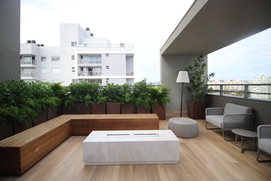 Área comum de kitnet/studio para alugar com 1 quarto, 27m² em Passo D’areia, Porto Alegre