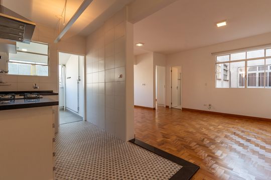Sala de apartamento à venda com 1 quarto, 60m² em Vila Buarque, São Paulo