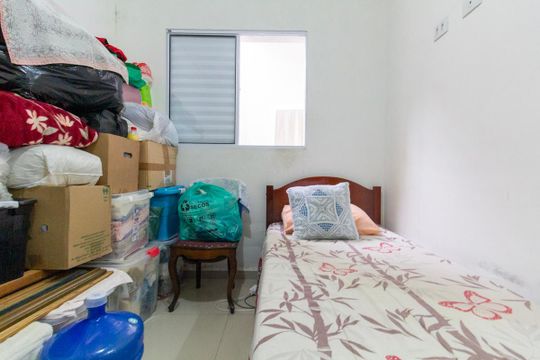 Quarto de apartamento à venda com 1 quarto, 28m² em Chácara Seis de Outubro, São Paulo