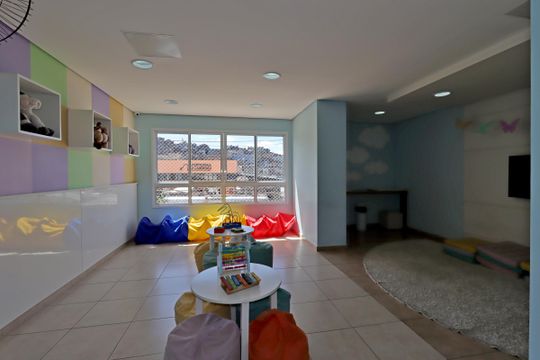Área Comum - Brinquedoteca de apartamento à venda com 3 quartos, 59m² em Parque Jaçatuba, Santo André