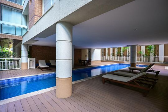 Piscina de apartamento à venda com 3 quartos, 132m² em Vila Andrade, São Paulo